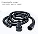 POWERTEC 70130 Dust Collection Hose and Fittings | Premium 10ft Power Tool Dust Hose with Vacuum Attachments
