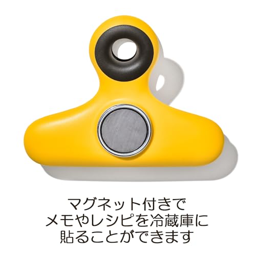 OXO ワイド マグネット クリップ セット お菓子 食品 袋 留め 湿気 防止 メモやレシピを冷蔵庫に貼れて便利 13362600