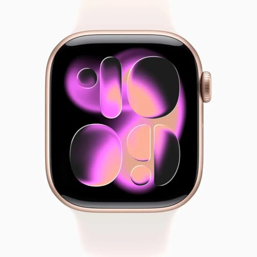 Image of Apple Watch Series 11 [GPS, 46mm] Rose Gold Aluminum Case with Light Blush Sport Band, M /L (Renewed)