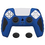 PlayVital Two-Tone Silicone Cover for PS5 Controller, Anti-Slip Rubber Case for PS5 Controller with...