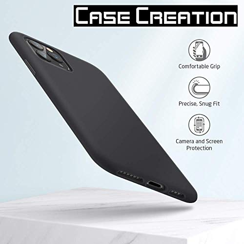 Image of Case Creation Luxurious OG Series for Realme5s Case Cover,Anti-Dirty Slim Case Frosted Matte Cute Candy TPU Raised Bezel (Splash of Color) Back Cover for Realme 5s -Black