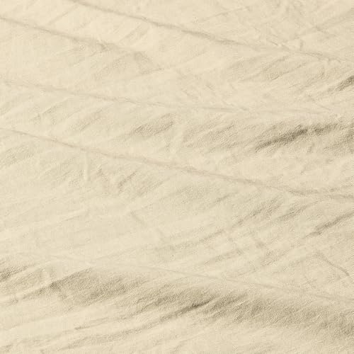Image of Amazon Basics Brushed Microfiber Comforter Set, Extra Soft with Natural Texture, 3-Piece, Queen /Full, Beige, Oeko-TEX Certified, Machine Washable