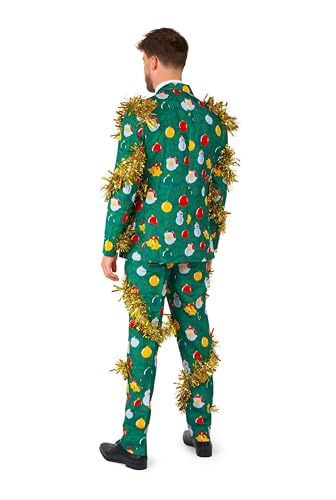 Suitmeister Men's Christmas Suit - Ugly Holiday Festive Outfit - Includes Blazer, Pants, Tie3