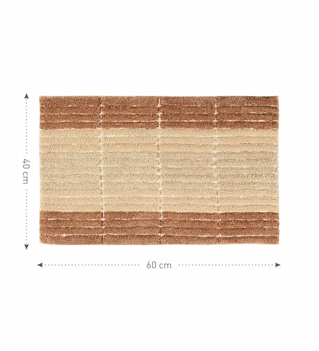 Image of Obsessions Soft & Plush Bath Mat | Quick Dry, Stain & Skid Resistant | Luxuriously Soft, Long Lasting Color | TPR Latex Backing, Size 40x60 cm, Gold