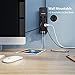 DEWENWILS 10-Outlet Surge Protector Power Strip with 4 USB Ports, 15 FT Long Extension Cord, Right Angle Flat Plug, 2480J Surge Rating 15AMP Circuit Breaker, Wall Mountable, UL Listed