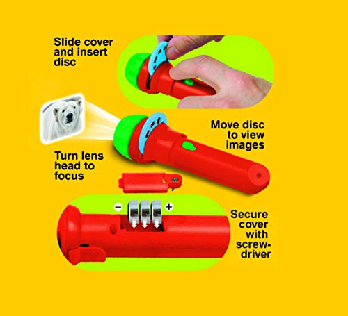 Brainstorm TOYS STEM Most Deadly Torch and Projector, 24 Images, Projects Clear Magical Pictures Up to 1m Wide - Image 3