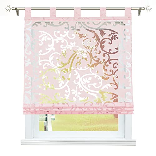 Schoal Store bateau dévoré transparent avec passants 100 x 150 cm Rose Cover