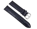  Barington Ersatzband Uhrenarmband Leder Kroko-Print dunkelblau 20mm 89062050