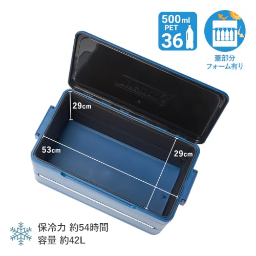 Image of Coleman Snap 'N Go 45-Quart Collapsible Hard Cooler, Portable Hard-Sided Cooler with Waterproof Removable Liner, Spacing-Saving & Quick Set Up, 55 Hours Cold, Sapphire Blue
