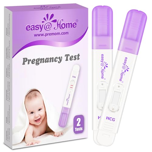 Easy@Home 2 x Test di Gravidanza Precoce: Ultrasensibile 10 mIU/ml - Test Gravidanza Rapido e Accurato - Rileva la...