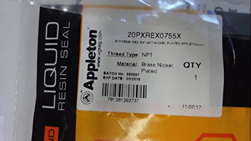 APPLETON 20PXREX0755X PXSS2K CBL GLD W/Resin 075NPT