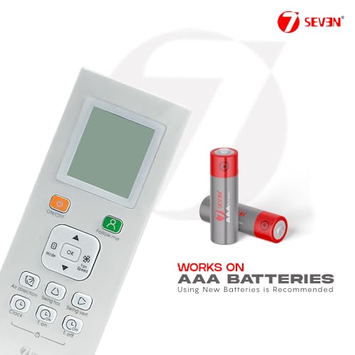 Image of 7SEVEN Compatible of Original AC Remote Control for Trane Split and Window 1 1.5 2 ton Air Conditioner - Existing AC Remote Should Match with Same Feature as remotes Model 180