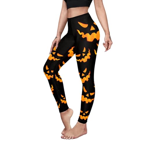 Color Cosplayer Halloween Cosplay Leggings Outfit Tights For Women Girls Clothes Pumpkin Horror Nights Witch Bat Sugar Skull Leggings Women'S Novelty Stretchy Leggings cover