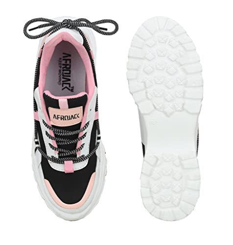 Image of AFROJACK Womens Casual Shoes | Sneakers | Lace up| Lightweight Shoes w402