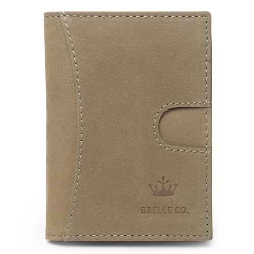 Image of Genuine Leather Bifold RFID Blocking Slim Stylish Credit Debit ATM Card Holder Wallet for Men Women (Parret Green)
