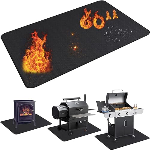 Outdoor Grill Mat for Grills and Firepits - Protects Deck & Patio