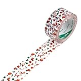 Fgnuay 2" x 328 FT Christmas Packaging Tape β Santa, Stockings, Bells, Candy Canes, Gift Boxes Print β White Decorative Adhesive Tape for Holiday Gifts, Shipping, Birthdays, Weddings