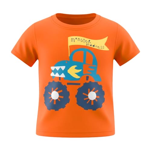 Image of DEEKEY Toddler Boys Shirts Short-Sleeve Little Kids t Shirts Boys' Tops, Tees & Shirts Graphic TEE Age for 2-7 Years 4-Pack