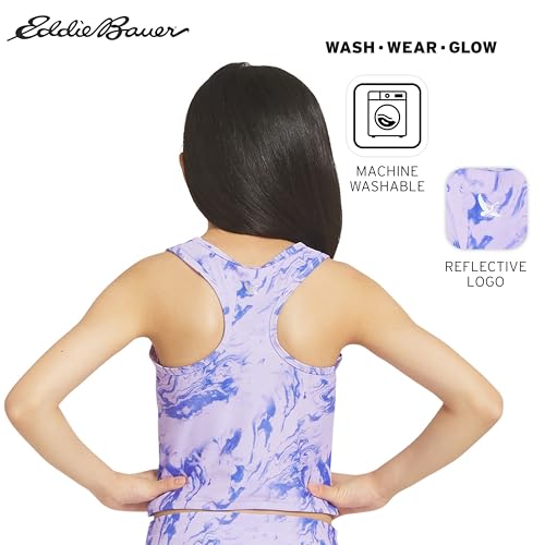 Image of Eddie Bauer Girls' UPF 50+ Swim Bikini Bottom and Racerback Tankini Set