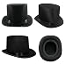Adorox Sleek Felt Black Top Hat Fancy Costume Party, No Color, Size No Size