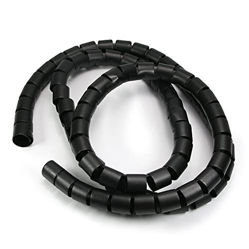 Othmro Spiral Cable Wrap Spiral Wire Wrap Cord for Computer Electrical Wire Organizer Sleeve(Dia 30MM-Length 2M Black)