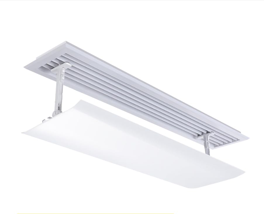 DAYONG Air Conditioner Wind Deflector Central, Wind Direction Baffle, AC Vent Deflector Adjustable Windshield 90 * 20cm For Home Bedroom Living Room Office Four Seasons Universal