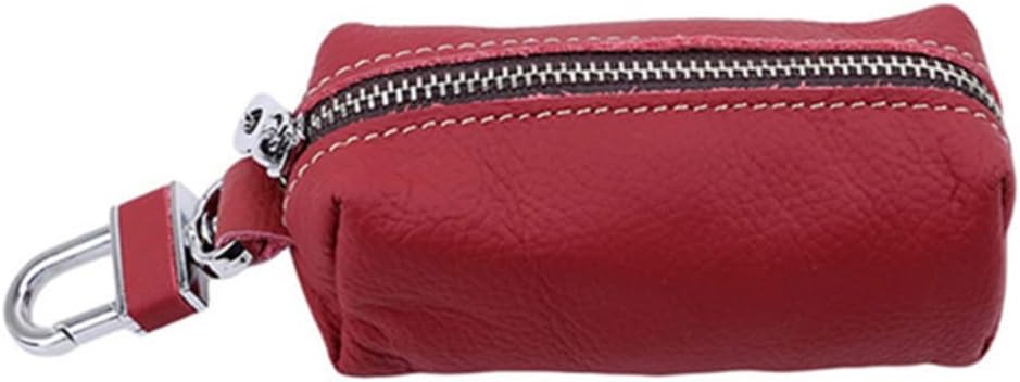 Leather Male Key Holder Key Bag Keys Case Pouch Car Keys Wallets(Black)