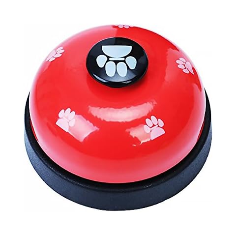 mi ji Pet Training Bells Dog Bells For Potty Training and As a Communication Device Doggie Bell To Go Outside 1 Piece Red Cover