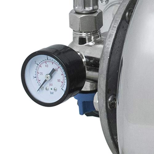 Güde 94637 HWW 1000E Hauswasserwerk (1000W, 3500l/h, Druckschalter, 19 l Edelstahltank,...