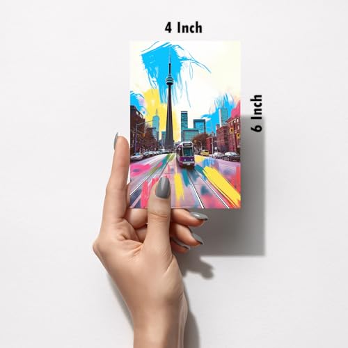 Image of SiddArtify Vibrant Cityscapes - Serene Asian Streets Art Print Set - Set of 2-4x6 Inch - Board (Pack of 6) - Sticker (Pack of 6) Wall Room Decoration art Poster Prints