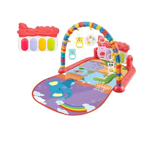 Sarinyペダル ピアノ 赤ちゃん 新生児 音楽ペダル ピアノ 赤ちゃん ジム プレイ マット ベビー ジム マット 新生児 おもちゃ おしゃれ 室内遊具 パズル 感覚刺激 知育玩具 出産準備 出産祝い (カラー14)