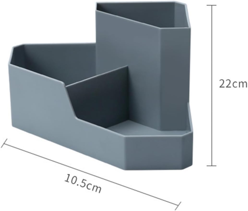 TEHAUX Plastic Makeup Organizer Corner Cosmetic Storage Box, for Dresser image 2