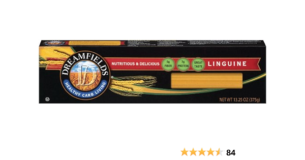 Amazon.com : Dreamfields Pasta Healthy Carb Living - Linguine ...