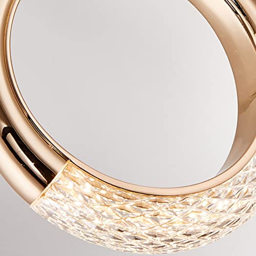Lámpara colgante nórdica LED de 5W en oro brillante para techo interior acrílico 2
