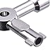 Shappy 2 Pack Electric Cabinet Panel Keys Gas Meter Water Utility 4 way Keys for Multi Application (Silver)