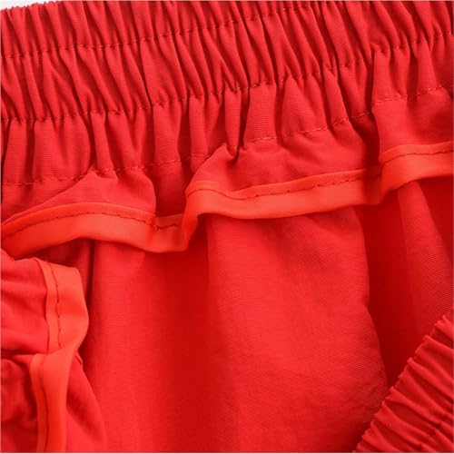 Summer Casual Women's Wear Simple and Fashionable Solid Color Wide Swing Midi Half Skirt2