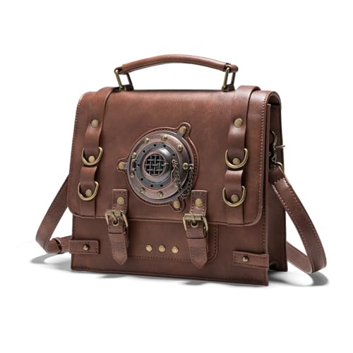 Sac à main gothique Lolita en similicuir noir de qualité