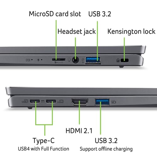 Image of acer Swift Go 14 Laptop | 14 inch 1920 x 1200 Touch Display | Unlock AI Experiences | AMD Ryzen 7 8845HS Octa-Core Ryzen AI Capable Processor | 16GB LPDDR5X | 1TB PCIe Gen 4 SSD | SFG14-63T-R1F4