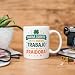 Imagen de MUGFFINS taza despedida compañera trabajo con frase Buena suerte en tu nuevo trabajo ¡Traidora! en Español