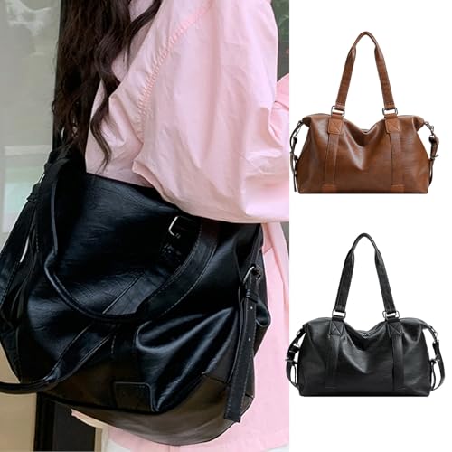 Tote Bag for Women, Women's PU Leather Shoulder Bag Casual Crossbody Bags Handbag Large Capacity Top Handbag Purse2