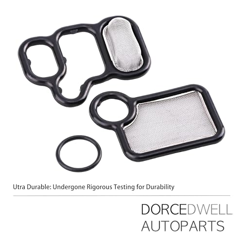 Image of Head Cylinder Solenoid Valve Gasket Set - 15845RAAA01 91319PAAA01 917176 - VVT VTEC Spool Valve Filter Screen Fits Honda Accord Civic CRV Element Acura RDX RSX TSX 2002-2015