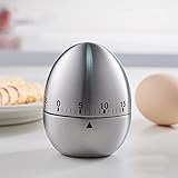 generic Timer da a forma di in acciaio inossidabile, base antiscivolo da 60 minuti, timer meccanico da per re a casa, studente