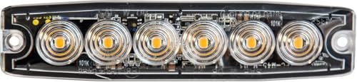 Buyers Products 8892200 5" Amber LED Strobe Light, 6 LEDs, 23 Flash Patterns, Aluminum Housing, Warning Lights For Utility Vehicles by Buyers Products - Image 5