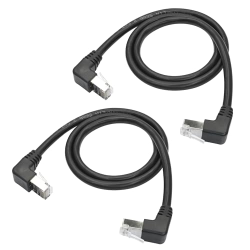 2 cables ethernet Cat6 blindados 60 cm RJ45 macho a macho miniatura 1