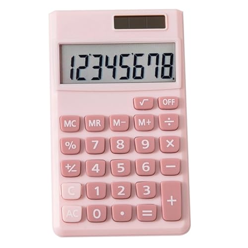 Piccola calcolatrice, Mini Calcolatrice 2.7x4.5, calcolatore tascabile carino solare/batteria, calcolatrice desktop per uffici, mini di casa e scuola