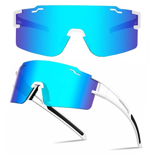 PITFEROCE Sports Polarized Sunglasses Men Women UV400 Protection Baseball Glasses Running Sunglasses for Cycling Softball