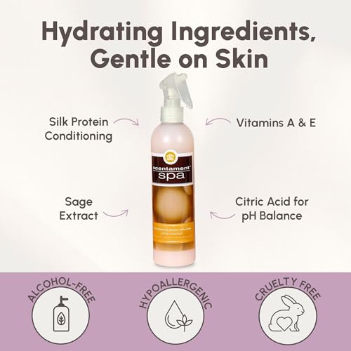 Image of Best Shot Scentament Spa Botanical Body Splash, Body Spray Conditioner for Pets, Cat and Dog Cologne Spray, Alcohol-Free, Ready-to-Use Detangler Spray, Pina Colada, 8 Oz.