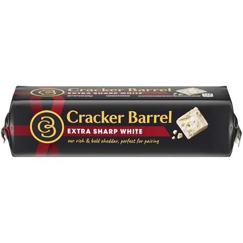 Cracker Barrel Extra Sharp White Cheddar Cheese Chunk (8 oz Block)