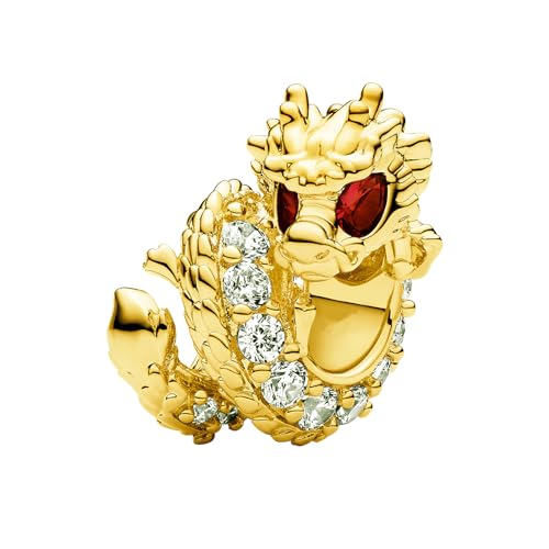 Image of Chinese Year of the Dragon Charm for Women Charms Bracelets, 925 Sterling Silver Cartoon Mother's Day Halloween Birthday Christmas Jewelry Gift for Women