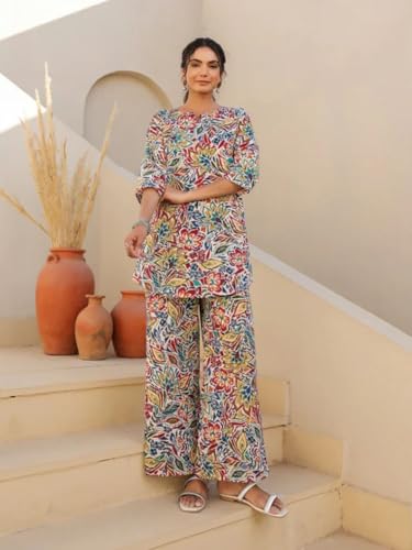 Image of Trendy Queen Co Ord Set | Casual Wear Pant Top Set | Fancy Co-Ord Set | Full Pair Set | Coord Sets for Women | Top Pant Set (SD817)